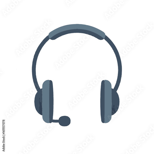 headphones on white background