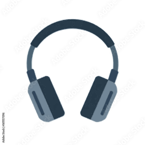 headphones on white background