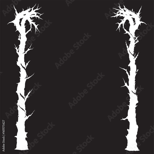 spike thorns frame horror frame 