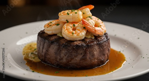 Gourmet Surf and Turf: Filet Mignon with Shrimp