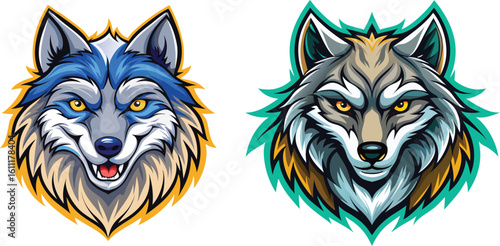 Wolves Head Vector Art