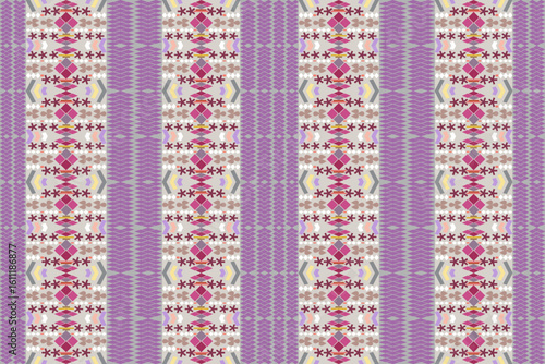 Ethnic striped in pastel color form a pattern to be classic style