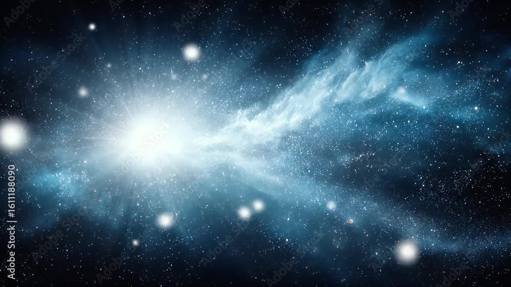 A Breathtaking Celestial Display of a Glowing Blue Nebula and Distant Stars in a Dark Universe: An Enthralling Cosmic Scene of Distant Galaxies and A Breathtaking Celestial Display of a Glowing Blue Nebula and Distant Stars in a Dark Universe: An Enthralling Cosmic Scene of Distant Galaxies and