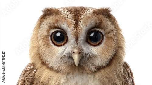 Close-up owl face