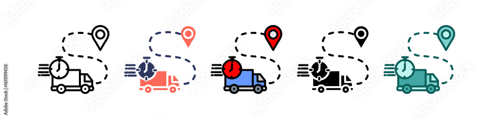 Road Transport multiple icon