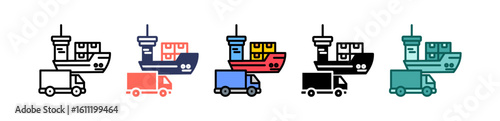 Shipping Options multiple icon
