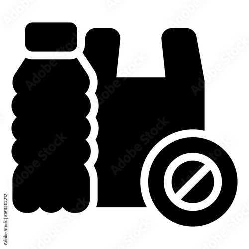 no plastics icon