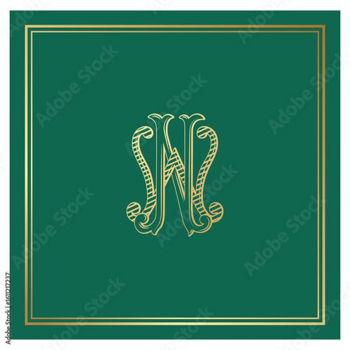 NW, WN, logo NW, Letter NW,  Monogram NW,Wedding Monogram, Wedding Logo, Logo Design , Monogram Vintage