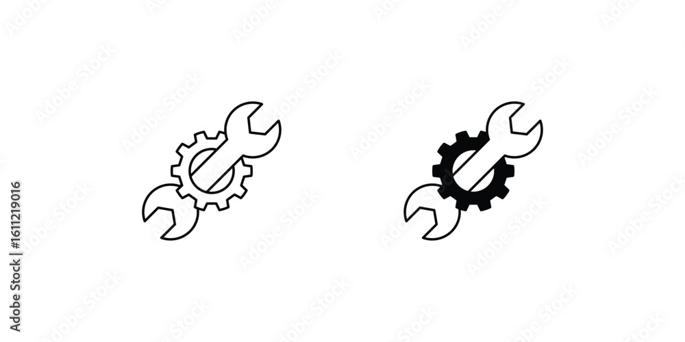Obraz premium assembly set icon with white background vector stock illustration