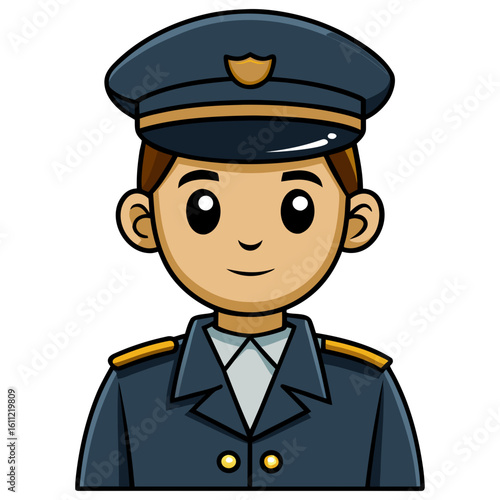 Officer Silhouette Illustration