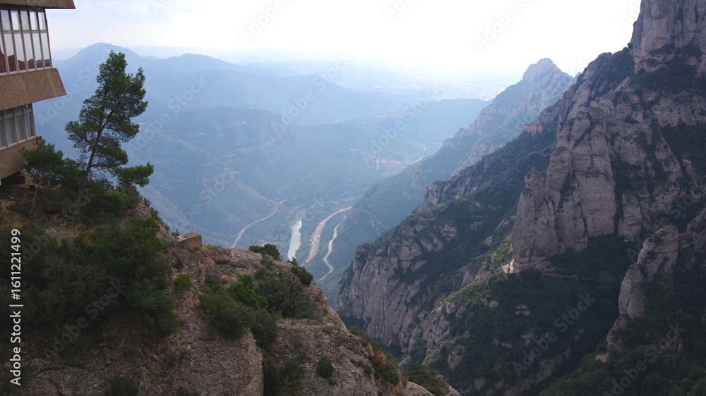 Fototapeta premium view of the mountains Montserrat Catalonia Spain