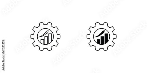 developing set icon with white background vector stock illustration