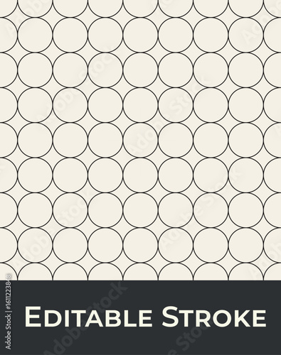 seamless  geometric pattern , editable stroke 