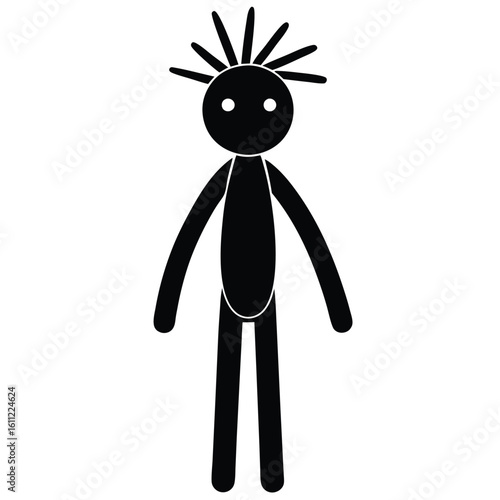 Comprehensive Collection of Isolated Vector Stick Figure Men in Various Poses