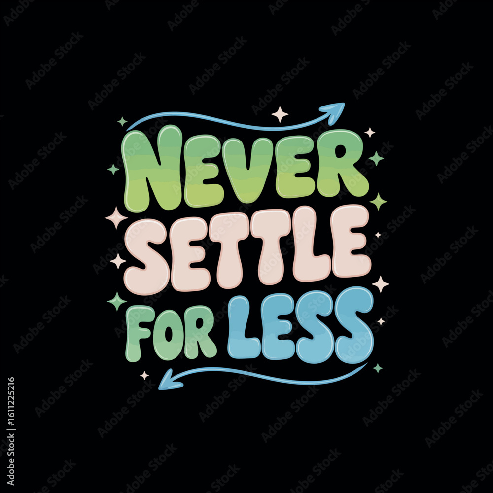 Obraz premium Motivational typography vector t-shirt design print
