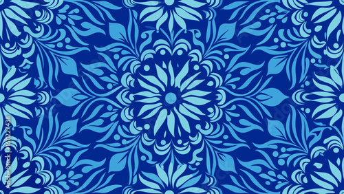 Seamless pattern dark blue backgrounds with damask ornament for blue knitted fabric, Fashionable textiles, book covers,mediterranean culture, seamless pattern, seamless, pottery, abstract backgrounds,