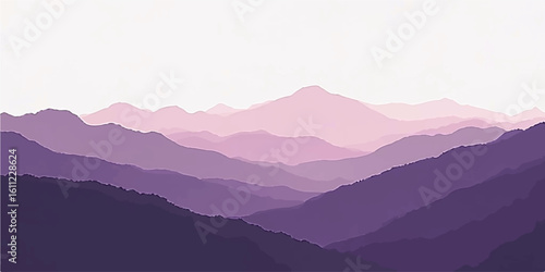 Golden sunlight pierces through the morning mist, illuminating a majestic mountain range as it rises above a blanket of clouds and forest