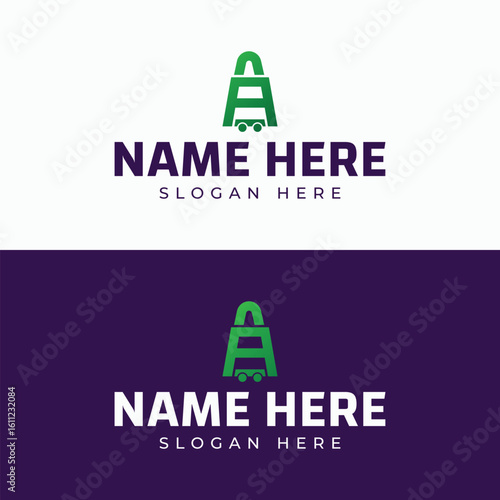 Minimalist Letter A Logo for Online Store, Webshop, and Commercial Use