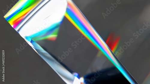 Exploring light refraction with a glass prism in a dark setting