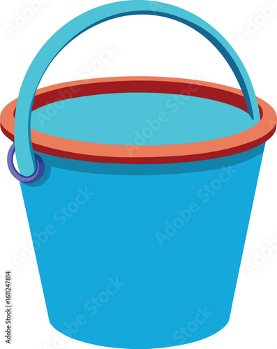 Vector illustration of a bucket  on a transparent background