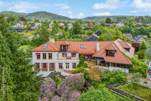 Wallpaper Mural Modern luxury villa exterior in minimal scandinavian style, 3d render Torontodigital.ca