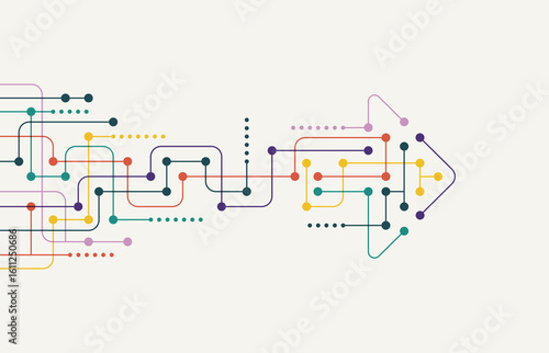 Abstract arrow direction. Technology background. High speed. Hi-tech