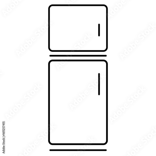 fridge icon isolated on white background, vector illustration.