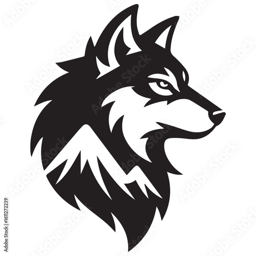 Fierce Wolf Mascot Logo Illustration