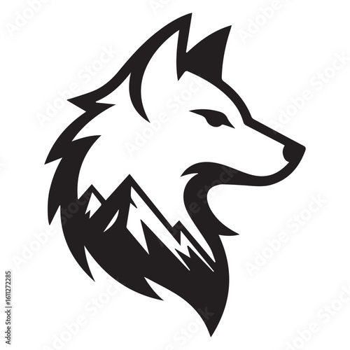 Bold Wolf Head Logo Vector Design