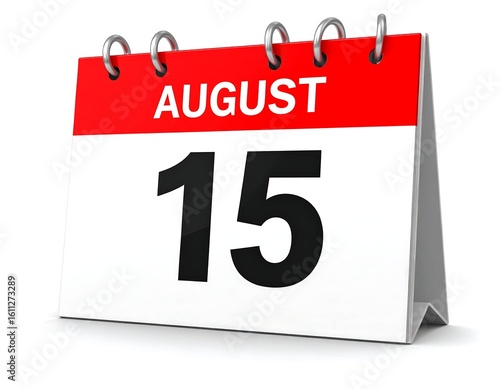 3D calendar, August 15th