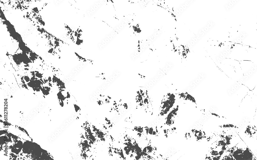 Obraz premium Texture of Old Wall, Black and White Vintage Cracked Concrete with Scribble Effect and Dry Soil Crack Pattern.Overlay for interesting effect and depth. Isolated on white background.