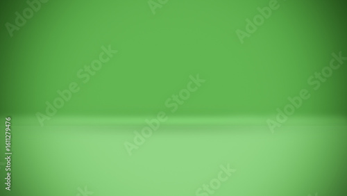Moody Green Studio Background with Vignette