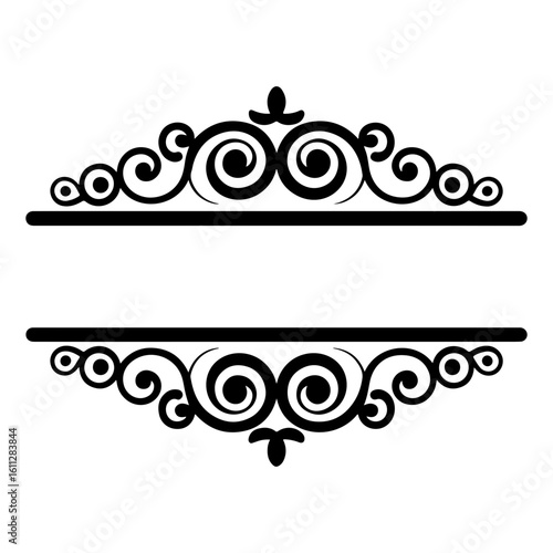 Decorative vector frame