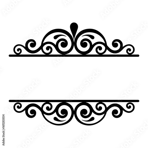 Decorative vector frame