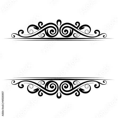 Decorative vector frame