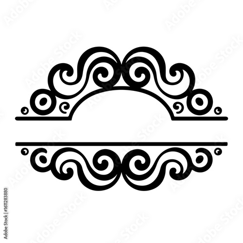 Decorative vector frame