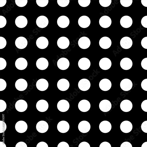 seamless pattern with white polka dots