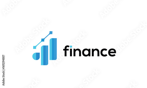 Business analytics logo featuring chart, graph, and diagram elements, a vector illustration for finance, accounting, and data driven solutions