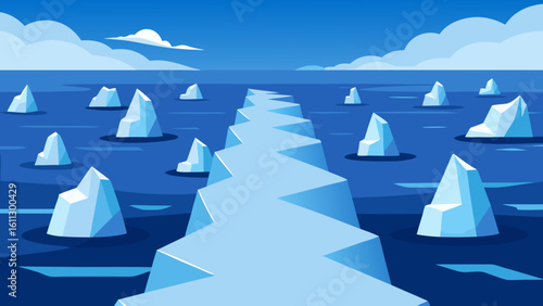 A festive Christmas card design featuring a serene winter mountain landscape with snow-covered pine trees, perfect for holiday season greetings