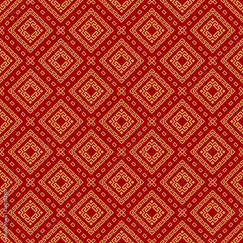 red ethnic ikat geometric tribal aztec seamless pattern. design for background, notebook cover, carpet, cloth, batik, textile, paper print, sarong, card, floor, curtain, fabric print, ceramic