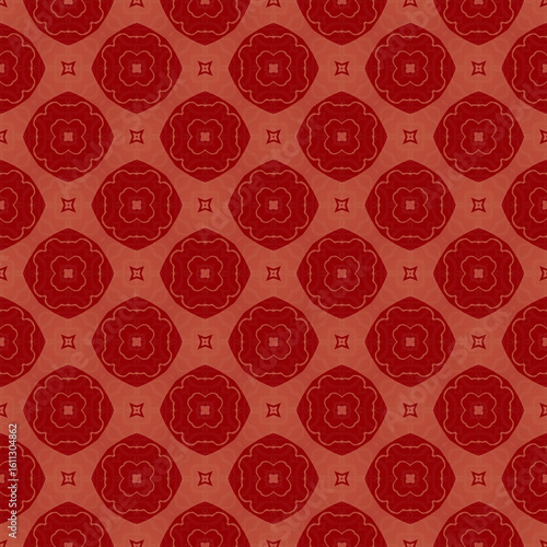 red ethnic ikat geometric tribal aztec seamless pattern. design for background, notebook cover, carpet, cloth, batik, textile, paper print, sarong, card, floor, curtain, fabric print, ceramic