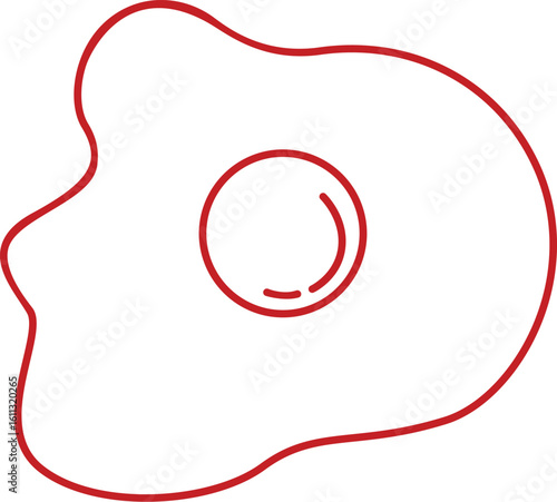 Fried Egg Outline Icon