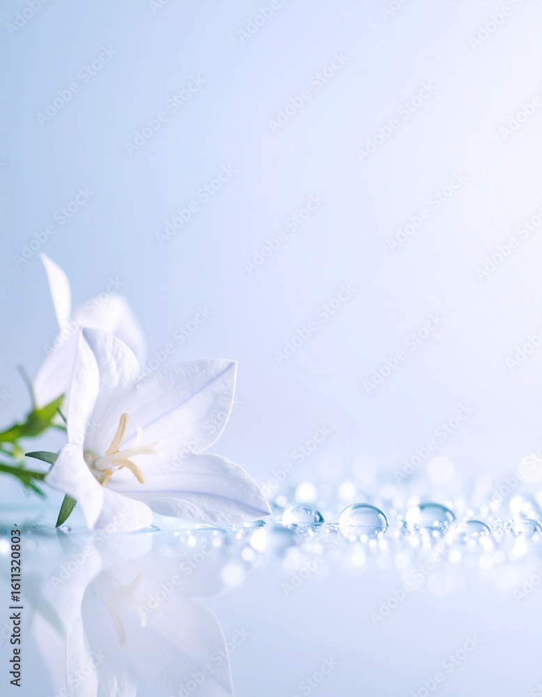 Fototapeta premium Bellflower flower background