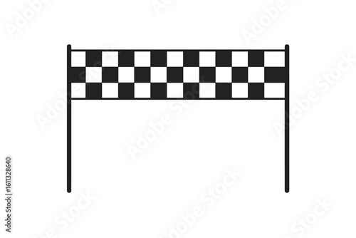 Square checker texture on an automotive start and finish line. Vector illustration for race, motorsport, competition, success, and goal achievement concept design.