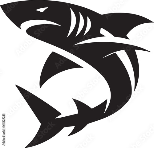 Minimal Black Fish Logo Vector – Silhouette Icon for Seafood and Fishing Brand Design