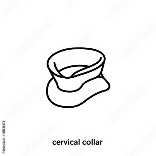 Cervical collar design for neck stabilization and support