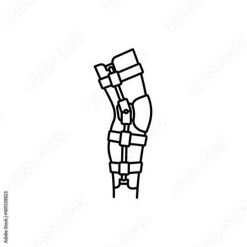 Leg brace for support and stabilization during recovery
