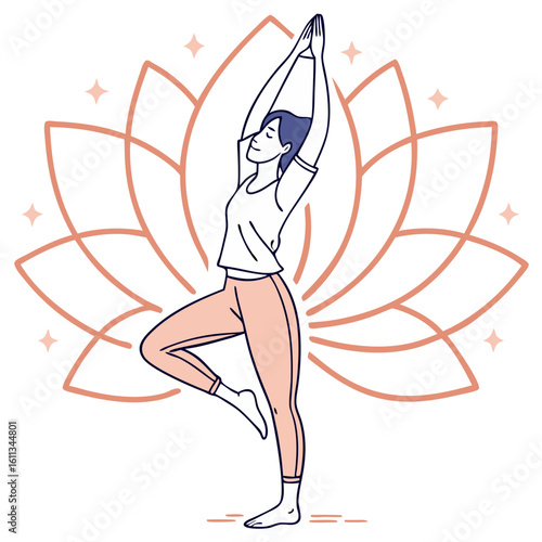 Yoga Icon Set – Collection of Flat and Line Icons Representing Meditation, Asanas, Wellness, Balance, Breathing, and Spiritual Healing for Fitness, Health, and Mindfulness Designs

