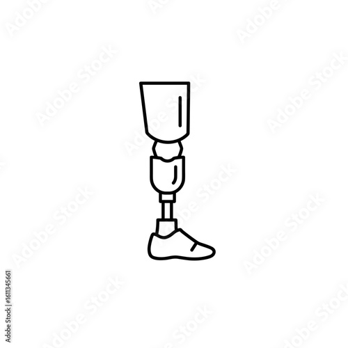 Prosthetic leg for mobility assistance and rehabilitation support