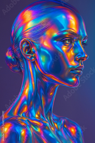 abstract human head